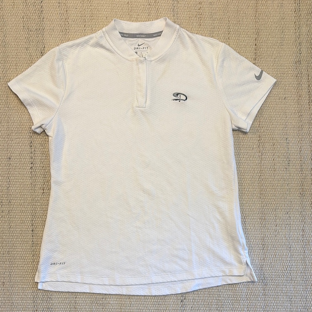 Nike Women’s White Polo Shirt - Size Medium